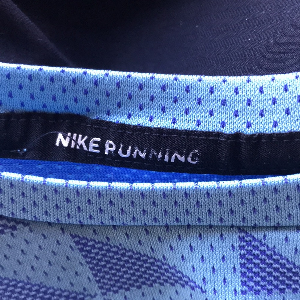Nike Running Zonal Cooling Short Sleeve Blue Shirt Men's Medium - Picture 8 of 10